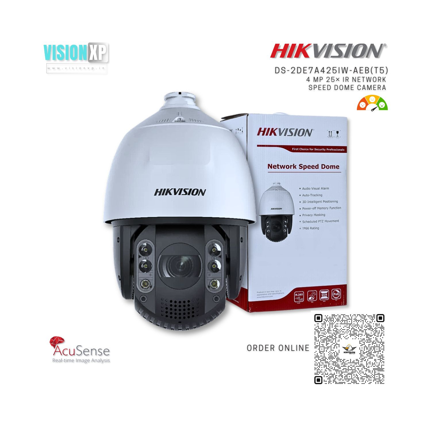 Hikvision DS-2DE7A425IW-AEB(T5) 4 MP 25× IR Network Speed Dome Camera