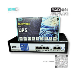 Yadon Y100-4P2UP/B 4port POE Network Switch with Built in UPS